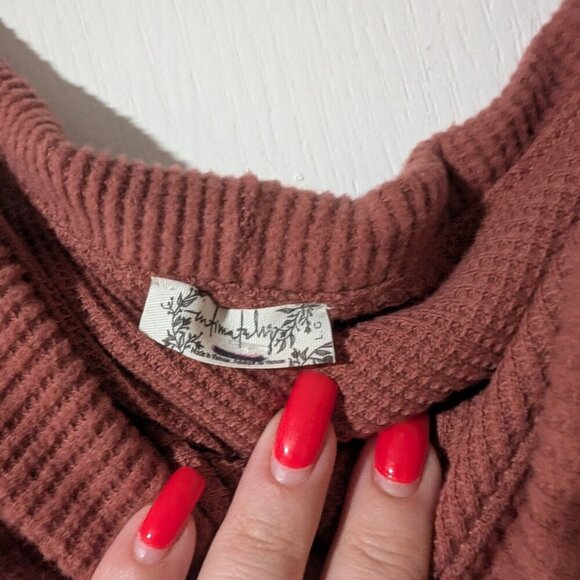 NEW Free People | Autumn Cozy Bodysuit In Canyon Sunset - Picture 5 of 9